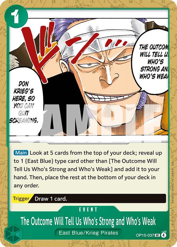 The Outcome Will Tell Us Who's Strong and Who's Weak card image