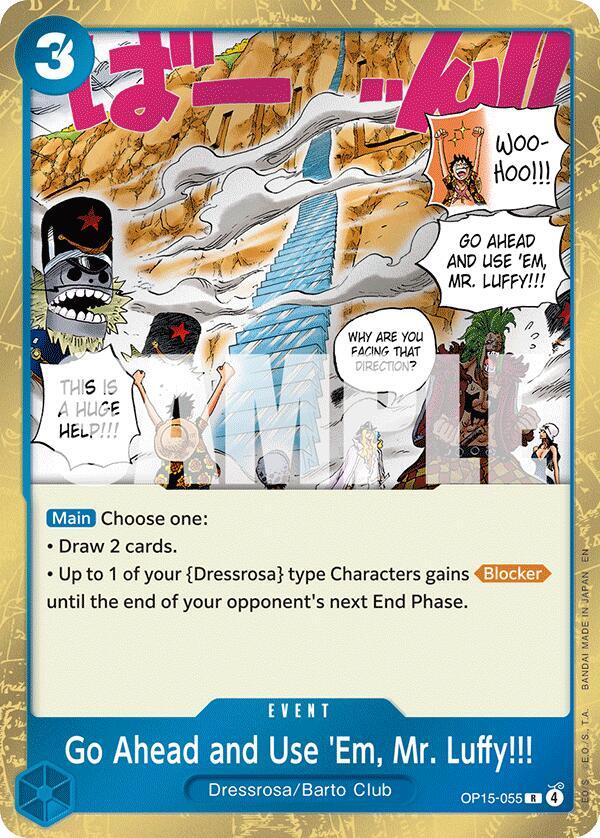 Go Ahead and Use 'Em, Mr. Luffy!!! card image