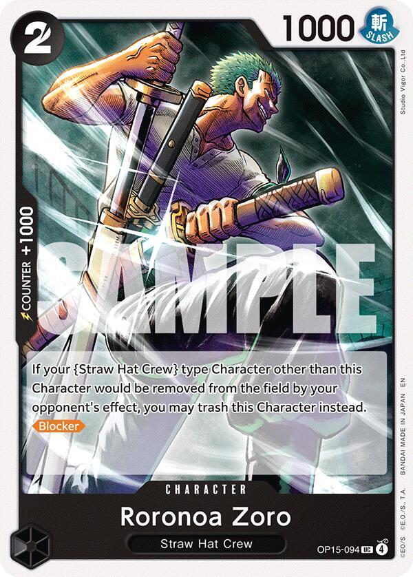 Roronoa Zoro (OP15-094) card image