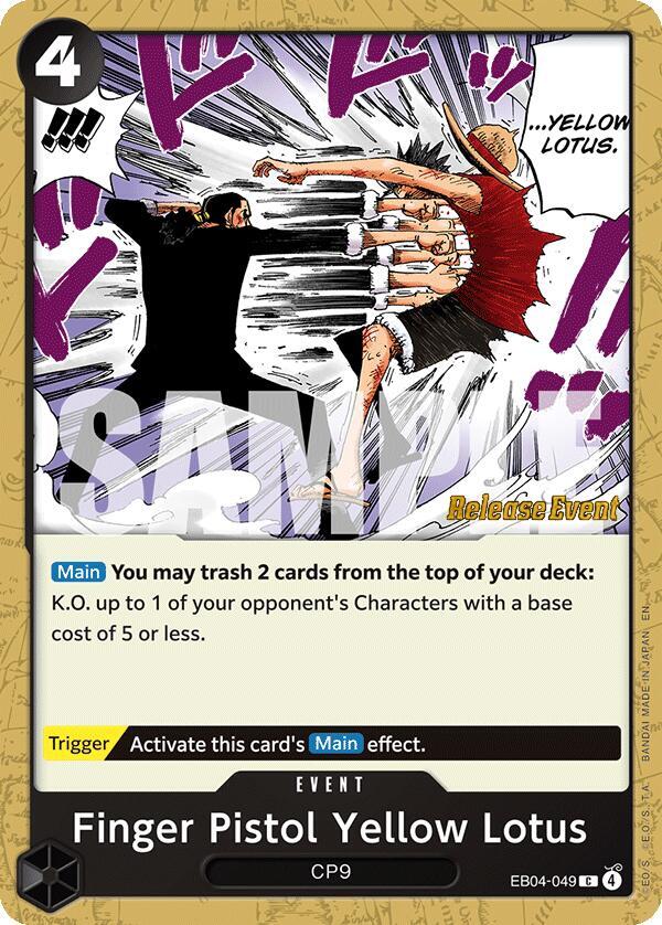 Finger Pistol Yellow Lotus card image