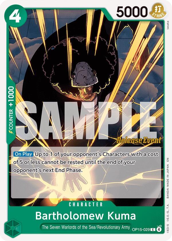 Bartholomew Kuma (OP15-029) card image