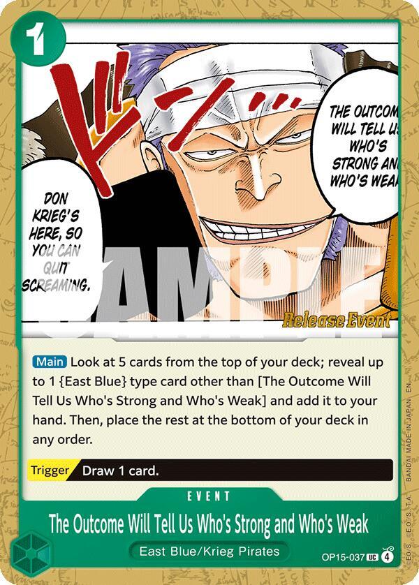 The Outcome Will Tell Us Who's Strong and Who's Weak card image