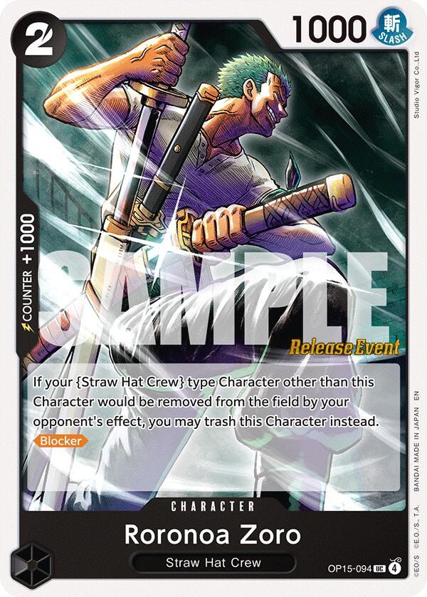 Roronoa Zoro (OP15-094) card image