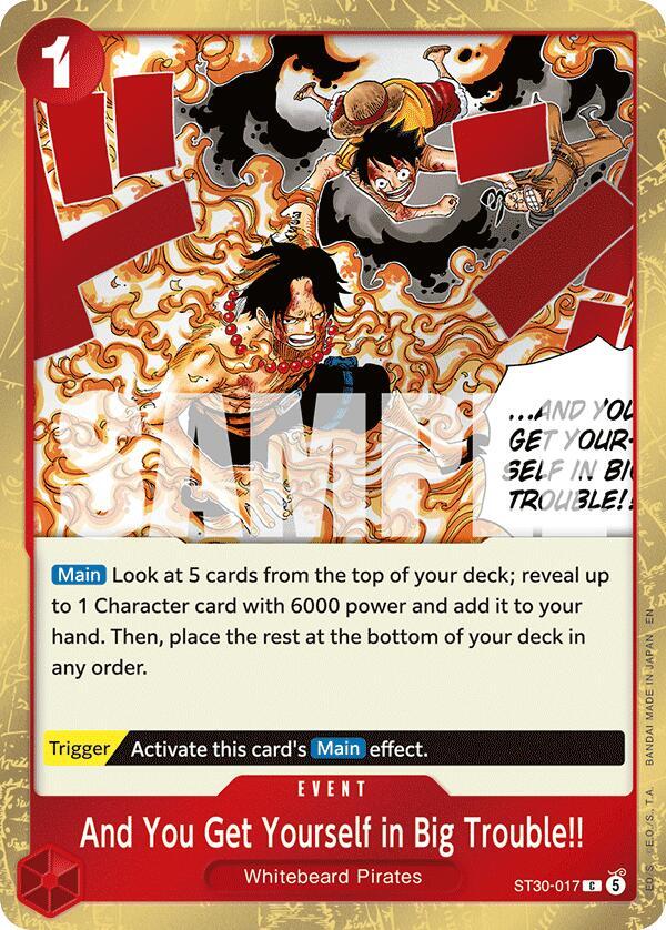 And You Get Yourself in Big Trouble!! card image