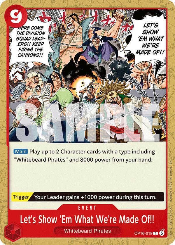 Let's Show 'Em What We're Made Of!! card image