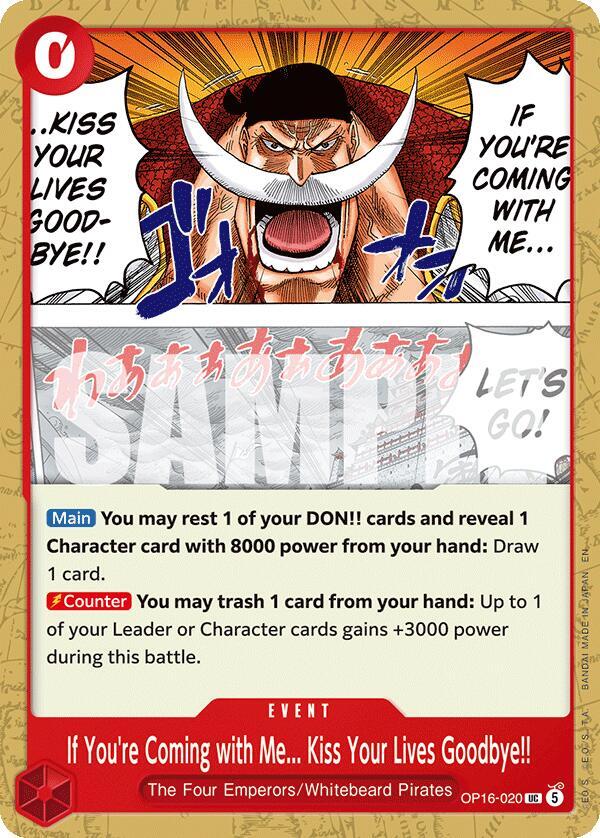 If You're Coming with Me...Kiss Your Lives Goodbye!! card image