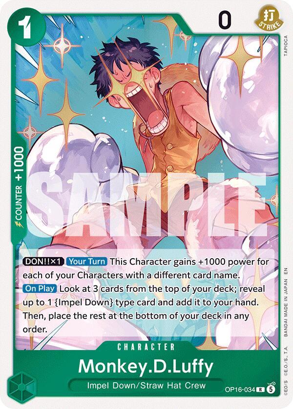 Monkey.D.Luffy (034) card image