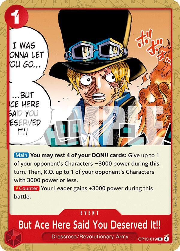 But Ace Here Said You Deserved It!! card image