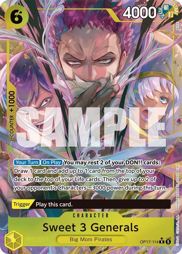 Sweet 3 Generals (Alternate Art) card image
