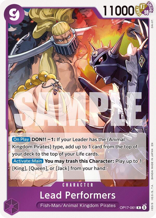 Lead Performers card image