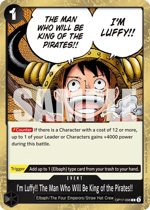 I'm Luffy!! The Man Who Will Be King of the Pirates!! card image
