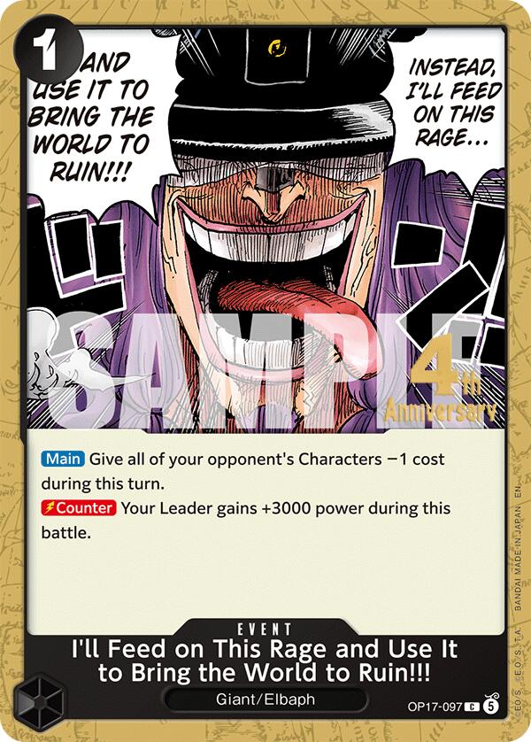 I'll Feed on This Rage and Use It to Bring the World to Ruin!!! card image
