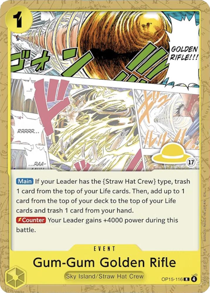Gum-Gum Golden Rifle (Luffy Deck) card image