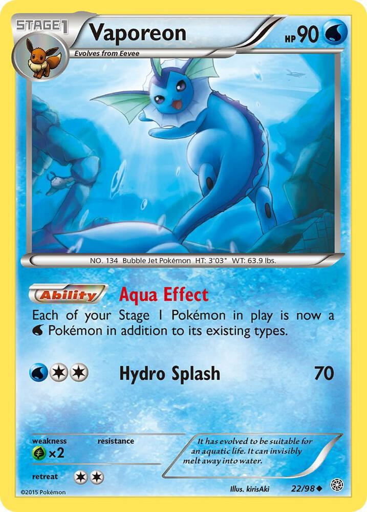 Vaporeon card image