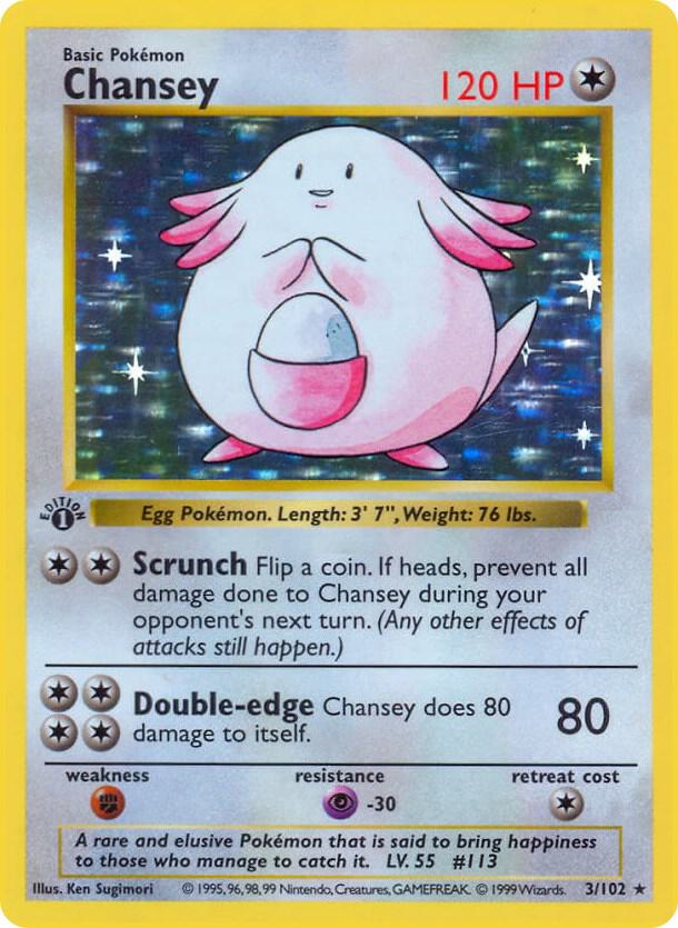 Chansey (1st Edition) card image