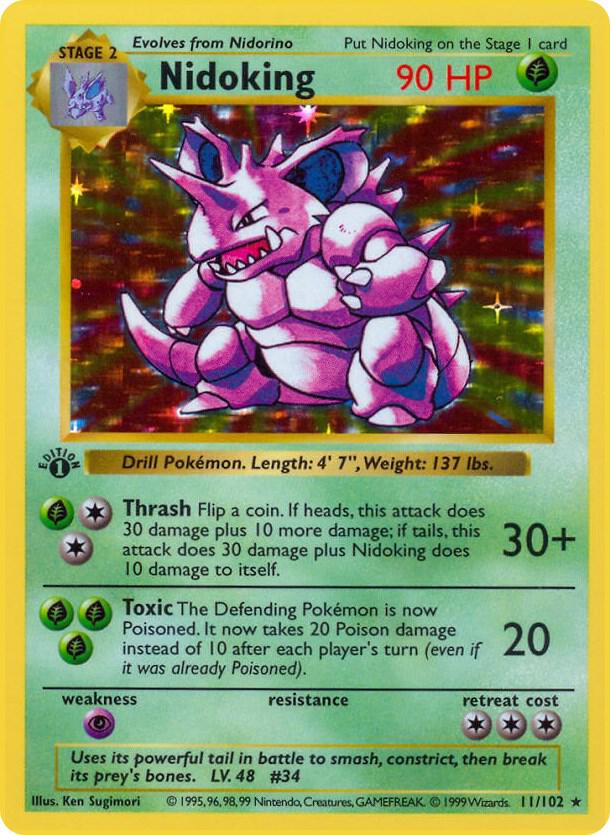 Nidoking (1st Edition) card image