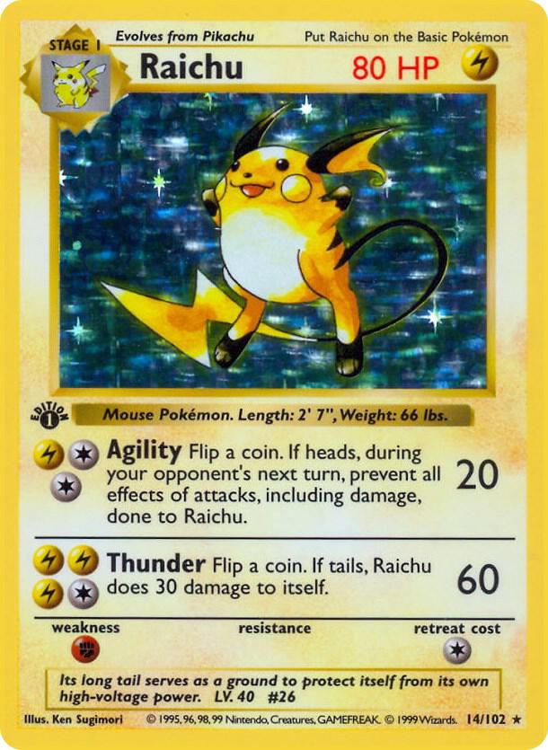 Raichu (1st Edition) card image