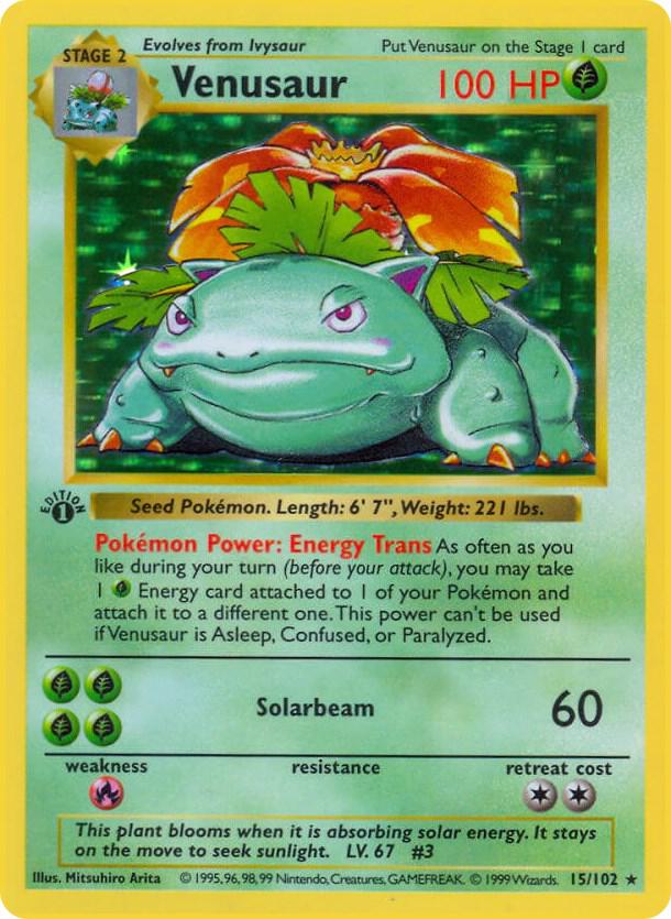 Venusaur (1st Edition) card image
