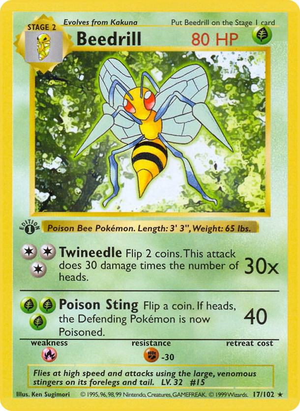 Beedrill (1st Edition) card image