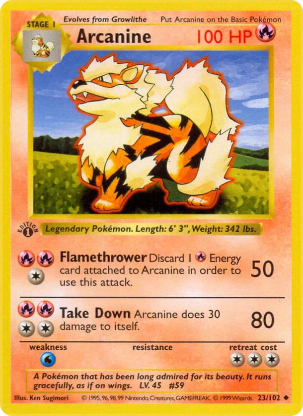 Arcanine (1st Edition) card image