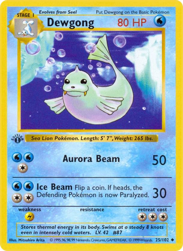 Dewgong (1st Edition) card image