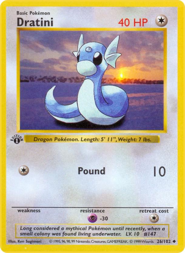 Dratini (1st Edition) card image