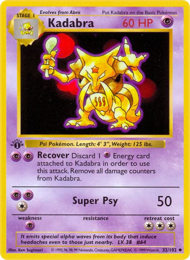 Kadabra (1st Edition) card image