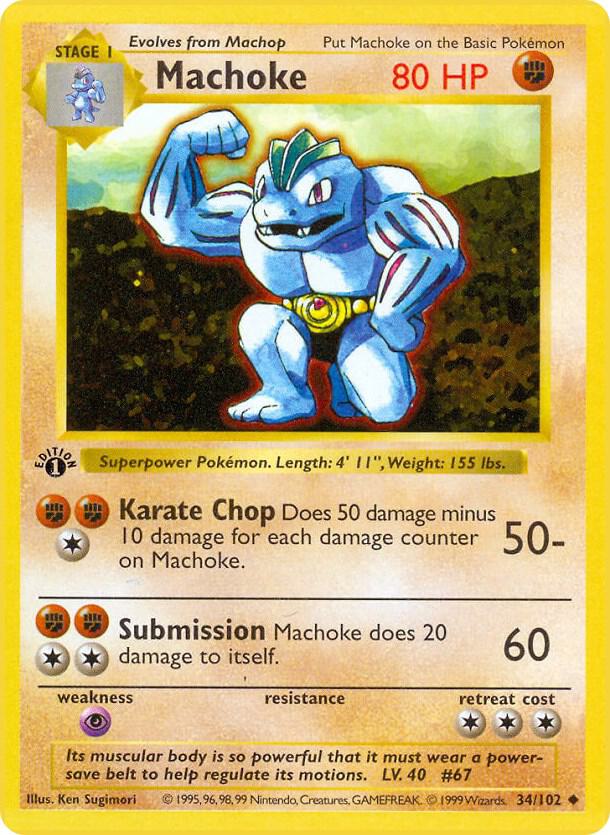 Machoke (1st Edition) card image