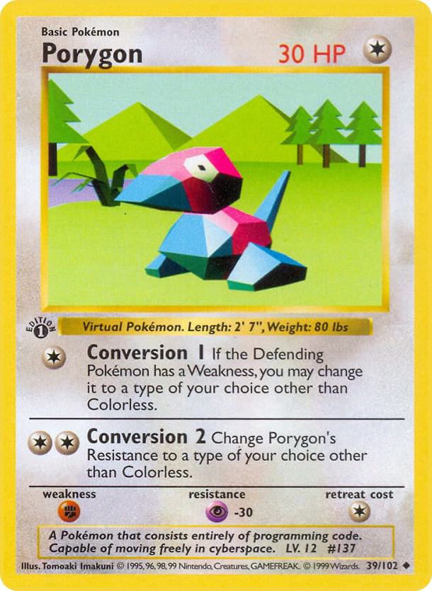 Porygon (1st Edition) card image
