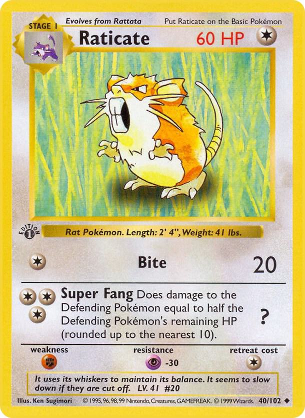 Raticate (1st Edition) card image