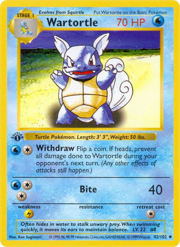 Wartortle (1st Edition) card image
