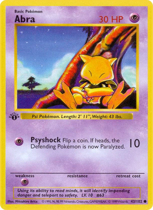 Abra (1st Edition) card image