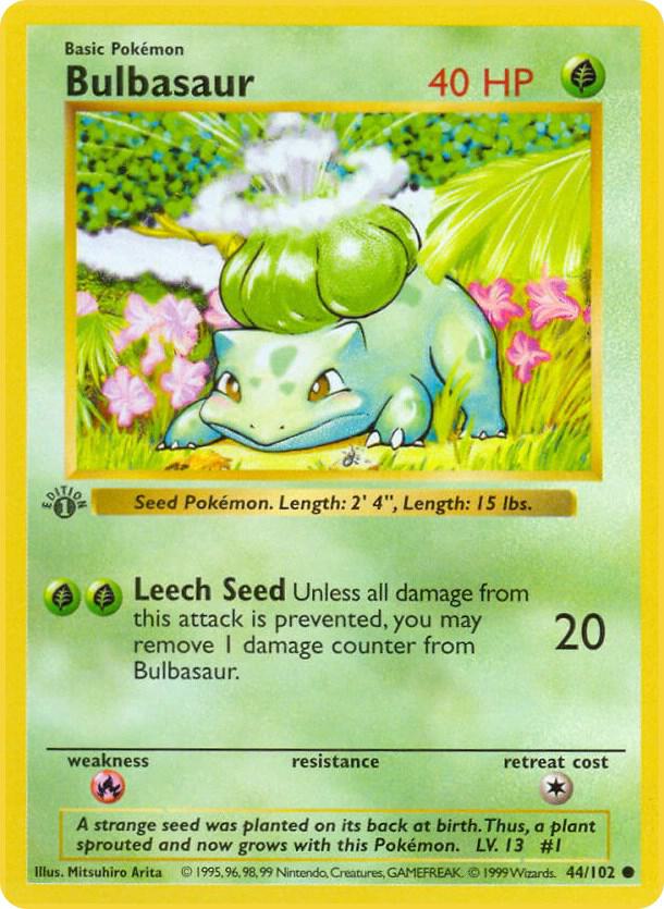 Bulbasaur (1st Edition) card image