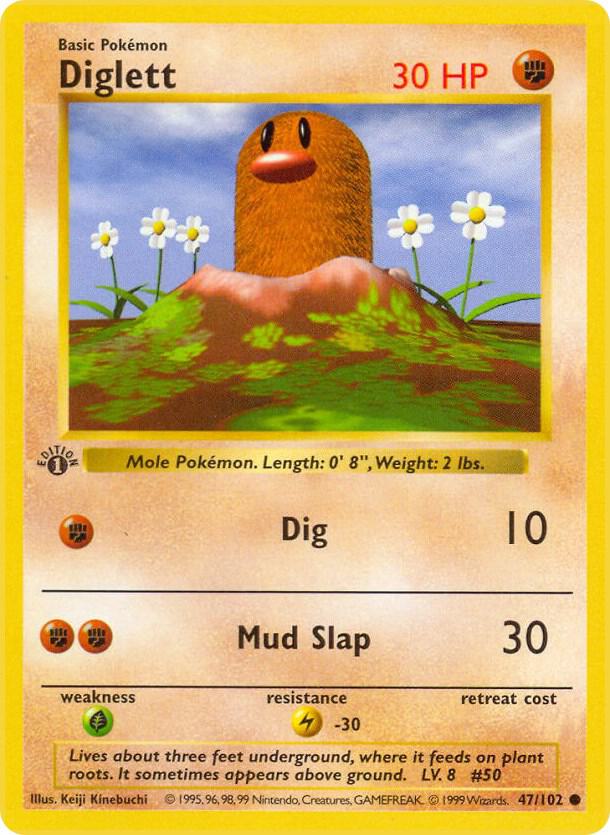 Diglett (1st Edition) card image