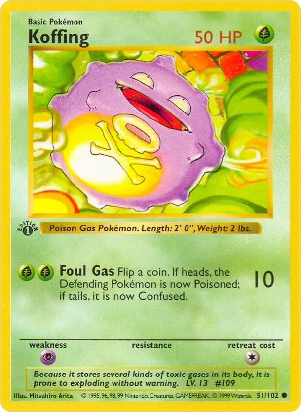 Koffing (1st Edition) card image