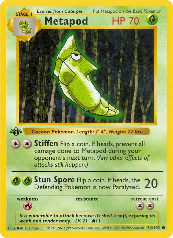 Metapod (1st Edition) card image