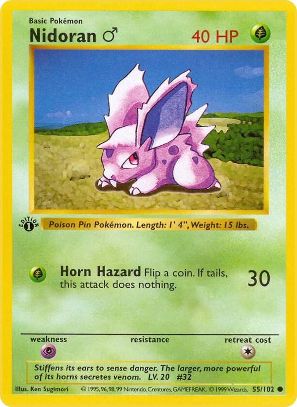 Nidoran M (1st Edition) card image