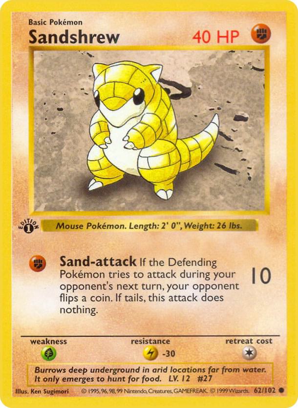Sandshrew (1st Edition) card image