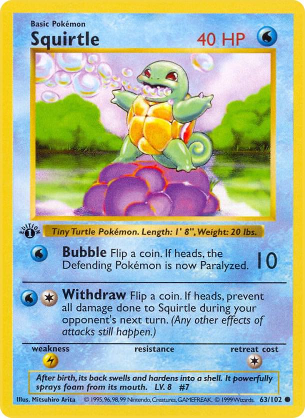 Squirtle (1st Edition) card image