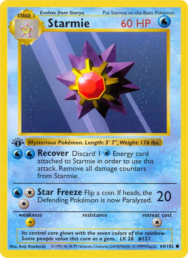 Starmie (1st Edition) card image