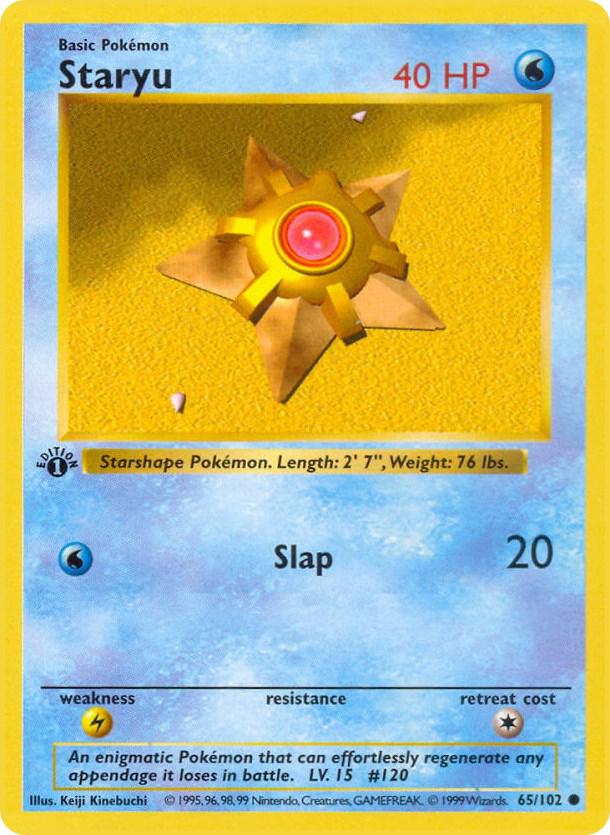 Staryu (1st Edition) card image