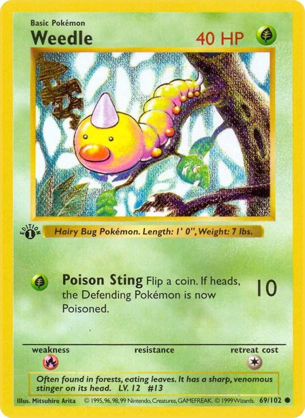 Weedle (1st Edition) card image