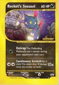 Rocket's Sneasel - 5 [Winner] card image
