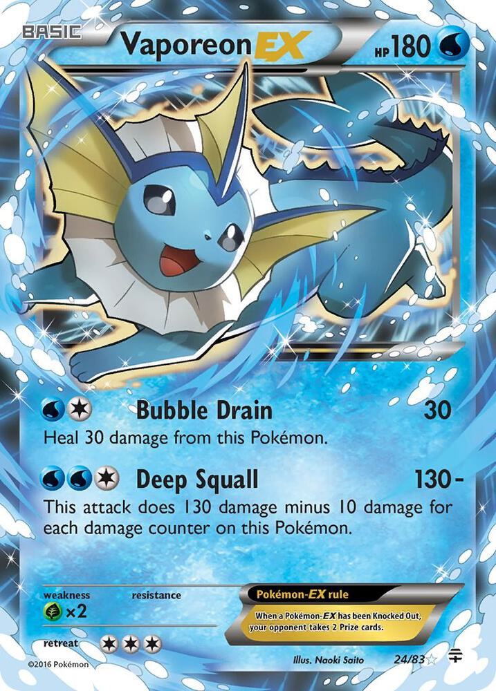 Vaporeon EX card image
