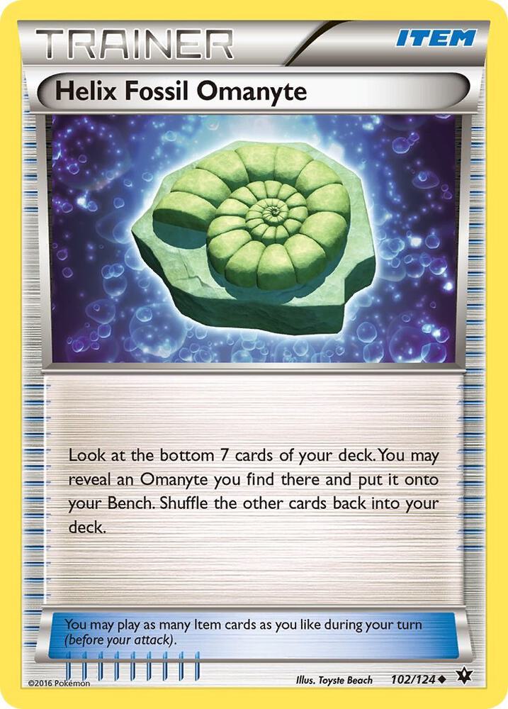 Helix Fossil Omanyte card image