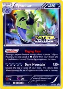 Tyranitar - XY130 (Prerelease) [Staff] card image