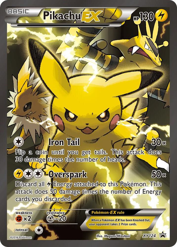 Pikachu EX - XY124 card image