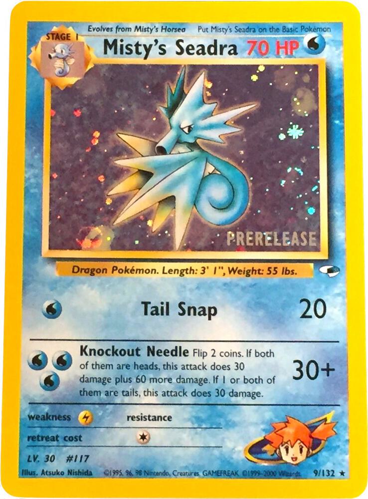 Misty's Seadra (Prerelease) card image