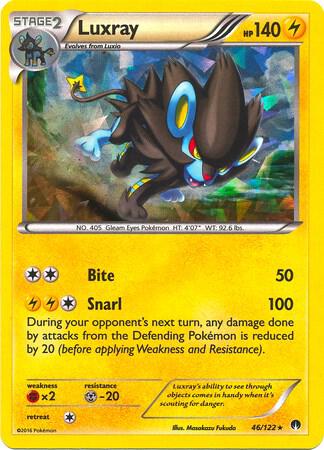 Luxray - 46/122 (Cracked Ice Holo) card image