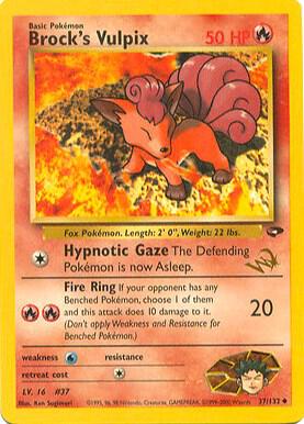 Brock's Vulpix [W Stamped] card image